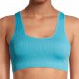 NEW No Boundaries Womens Seamless Double Scoop Bralette Girls, Teens Jrs. Size Small - Turquoise