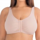 NEW Fruit of the Loom Women's Comfort Front Close Sports Bra, Style 96014 Sand 36