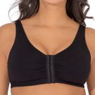 NEW Fruit of the Loom Women's Comfort Front Close Sports Bra, Style 96014 Black 36