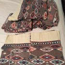 Vintage 90's Southwest Pattern Aztec Design 100% Cotton Flannel Sheets Full Sz. Pre-Owned