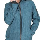 NEW Small or S Free Country Womens Super Softshell Jacket in Blue Water & Wind Resistant