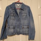 Pre-Owned Talbots Womens Strech Zip Front Denim Jean Jacket - Vintage Inspired Size 8