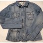 Pre-Owned Talbots Womens Strech Zip Front Denim Jean Jacket - Vintage Inspired Size 8