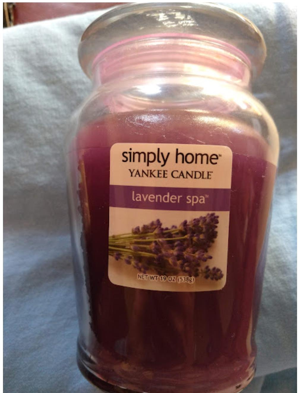 Yankee Candle Simply Home Lavender Spa Jar Candle 19 Oz - Burns up to 135 Hours NEW