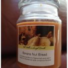 Old Williamsburg Banana Nut Bread Jar Candle 18 Oz - Burns up to 130 Hours NEW
