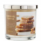 New Retired Sonoma Brand Caramel Toffee Essential Oils 3-Wick Candle Jar - Up to 50 Hours