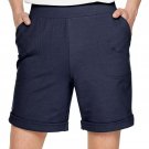 New Womens Croft & Barrow Easy Pull-On Shorts - Navy Blue - XS - Cuffed + Pockets