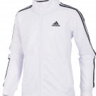 Boys Extra Large XL Adidas Iconic Tricot Jacket White/Black NEW