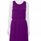 NEW Womens Tek Gear Sleeveless French Terry Dress Pockets in Purple, Size XS