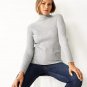 New Womens Nine West Turtleneck Sweater Gray Heather Petite Small or PS