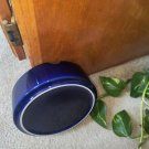 Original Dave & Busters Ashtray Large Cigar Ceramic Cobalt Blue Gold Trim 6"
