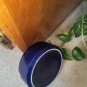 Original Dave & Busters Ashtray Large Cigar Ceramic Cobalt Blue Gold Trim 6"