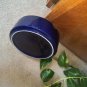 Original Dave & Busters Ashtray Large Cigar Ceramic Cobalt Blue Gold Trim 6"