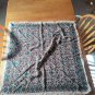 Vintage The Specialty House Paisley PRINT Frayed Hem 33 x 33 SQUARE Scarf Wrap