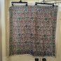 Vintage The Specialty House Paisley PRINT Frayed Hem 33 x 33 SQUARE Scarf Wrap