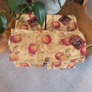 3 Pc LOT of Kitchen TOWELS Harvest Apple Design with TAGS - Vintage NOS