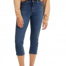 NEW Levi's Womens 311 Shaping Skinny Capri Dark Blue Wash Size 26 Stretch