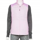 NEW TEK GEAR Womens Small Lavender Mixed Media Quilted Front Zip Vest Pockets NEW TEK GEAR Womens Small Lavender Mixed Media Quilted Front Zip Vest Pockets