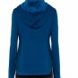NEW TEK GEAR Womens Small Mixed Media Hoodie Jacket in Red - Night Sangria