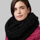 32° Degrees Women's Soft Sherpa Infinity Scarf One Size Black NEW OSFA