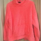 Athletic Works Womens Hoodie Faux Sherpa Fire Melon Warm Small EUC