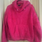 Athletic Works Womens Hoodie Faux Sherpa Fuchsia Warm Small EUC