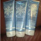 Lot of 3 Bath & Body Works Frosted Coconut Snowball 8oz Body Cream NEW