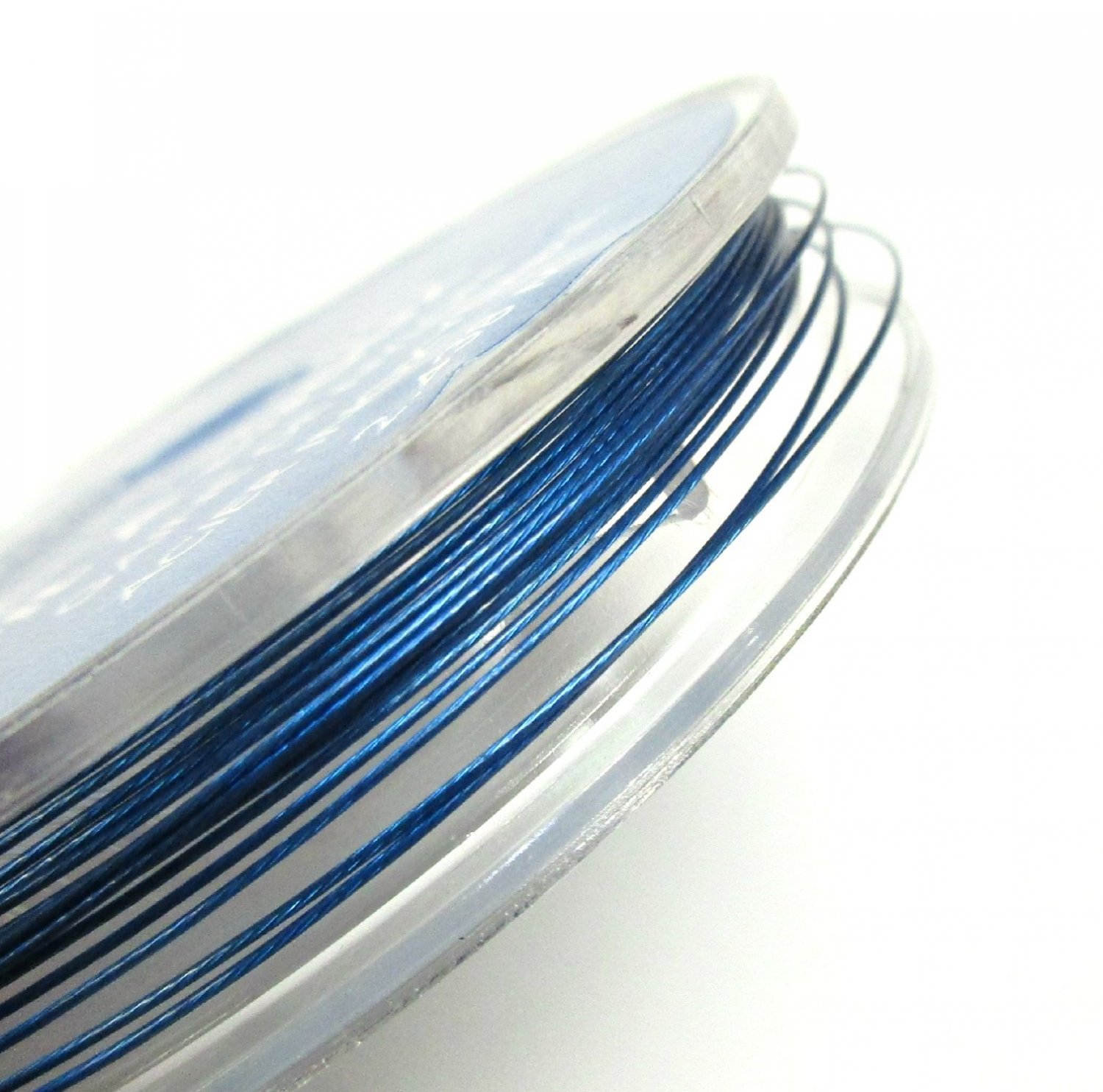 Blue Color Tiger Tail Wire 8 Ft. Spool Stringing Beading Cord
