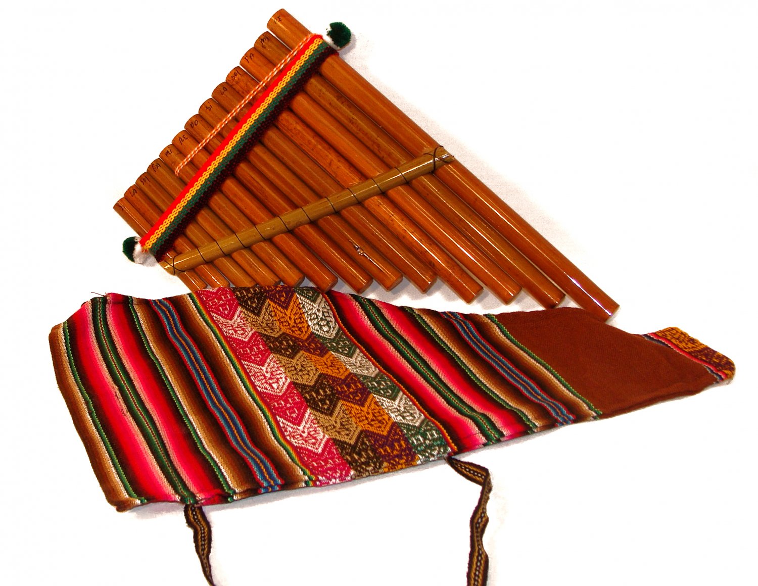 Pan Flute Reed zampona panpipe, 'Andean Panpipe' Fair Trade with Hand