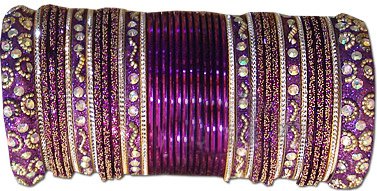 Metallic Bangles - Indigo