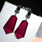 E001093 Earrings (Red)