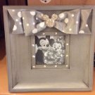 Disney Parks Exclusive Minnie Mouse Bow Photo Picture Silver Frame New