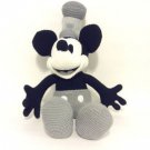 Disney Parks Mickey Mouse Crochet Knit Steamboat Willie 15" Plush New
