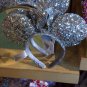 Disney Parks Minnie Mouse Ear Headband Disney Hat Silver Sequins Sequined NEW