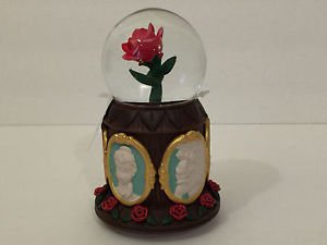 Disney Parks Beauty and The Beast Cameo Musical Snow Globe Tale As Old As Time