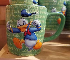 Disney Parks Personality Donald Short Tempered Coffee Cup Mug New