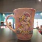 Six Flags Magic Mountain Looney Tunes Multi Character Gold Stripe Metallic Mug