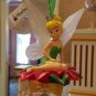 Disney Parks Christmas Ornament Tinker Bell on Poinsetta Fiber Optic NEW
