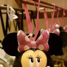 Disney Parks Minnie Mouse Pink Bow Christmas Ear Hat Ornament NEW