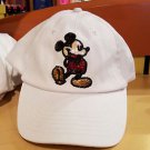 Disney Parks Mickey Mouse White Strapback Hat Cap NEW