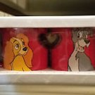 Disney Parks Lady and the Tramp True Love Ceramic Mug Set New