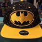 Six Flags Magic Mountain Batman Yellow Splatter Snapback Hat Cap