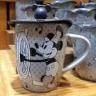 Disney Parks Steamboat Willie Cover Up Lid Coffee Cup Mug New