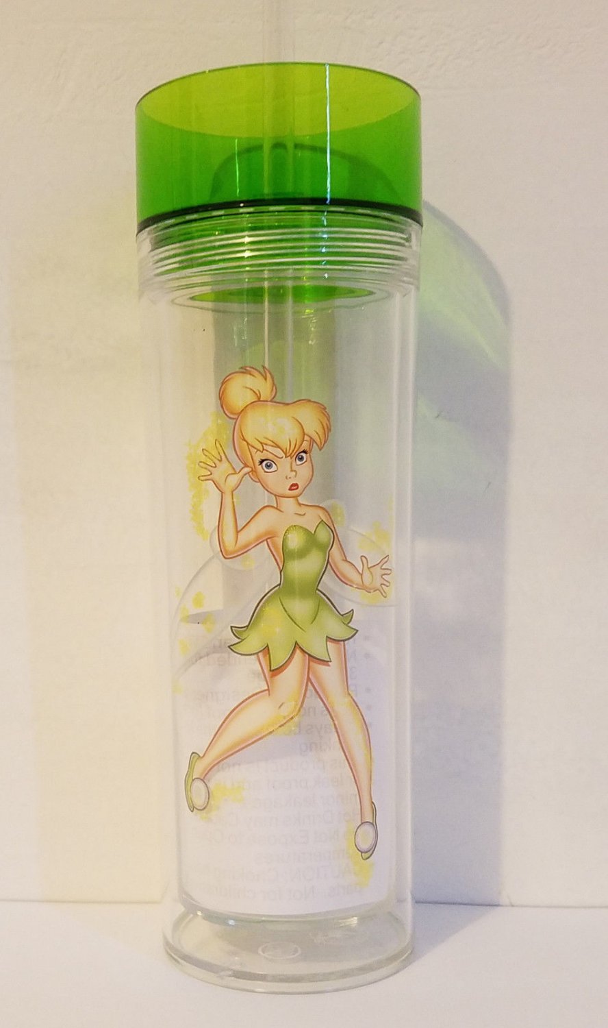 Disney Parks Tinker Bell Trapped Inside Tumbler with Straw