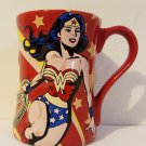Six Flags Magic Mountain DC Justice League Wonder Woman Vintage Relief Mug