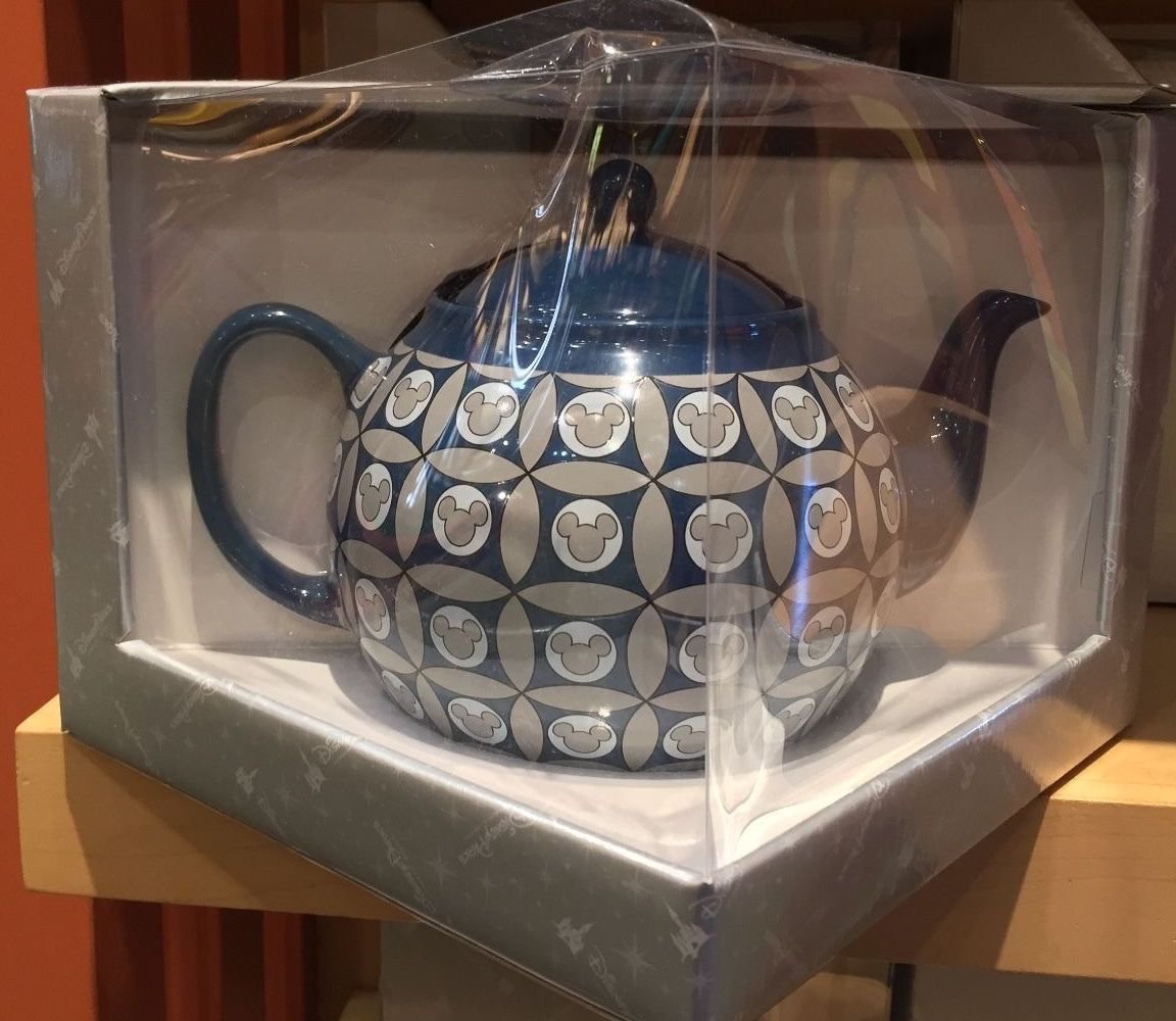 Disney Parks Iconic Mickey Mouse Ceramic Tea Pot Brand New