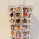 Six Flags Magic Mountain DC Emoji Tumbler With Straw New