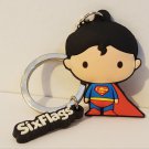 Six Flags Magic Mountain DC Comics Superman Character Keychain