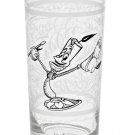 Disney Parks Beauty and The Beast Lumiere Be Our Guest Chalkboard Glass Cup
