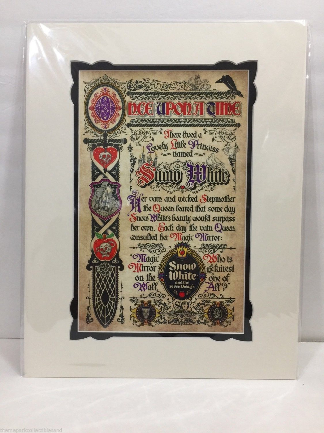 Disney Parks Snow White & The Seven Dwarfs Deluxe Print by Jeremy Fulton